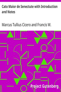 Cato Maior de Senectute with Introduction and Notes