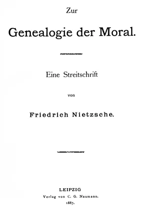 Zur Genealogie der Moral