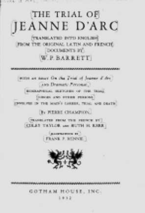 The Trial of Jeanne d'Arc