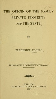 The Origin of the Family, Private Property and the State